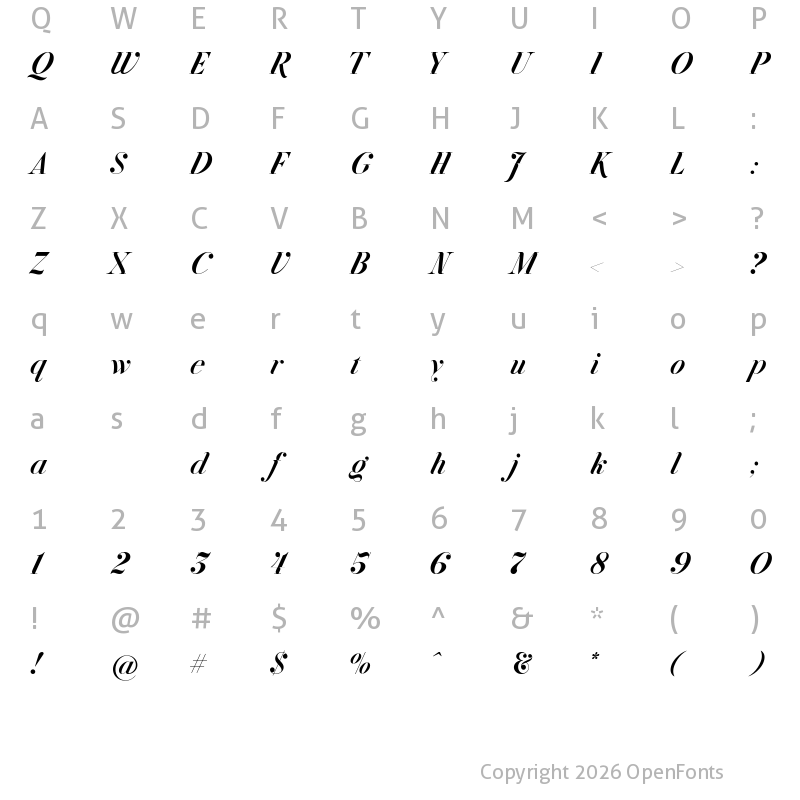 Character Map of jitzu-medium medium
