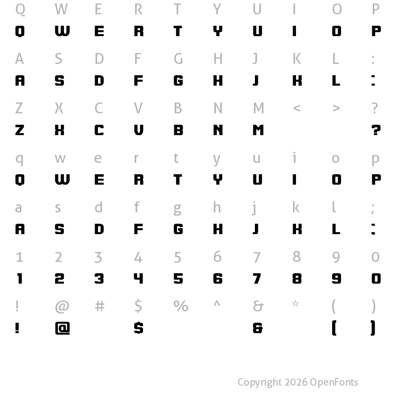Character Map of Johana Regular