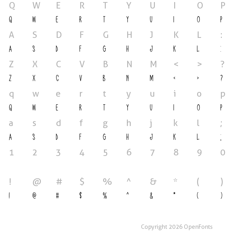 Character Map of Joyful Easter Regular