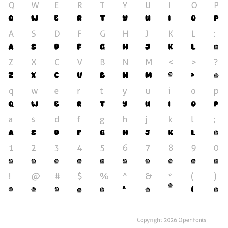 Character Map of JUDGER Personal Use