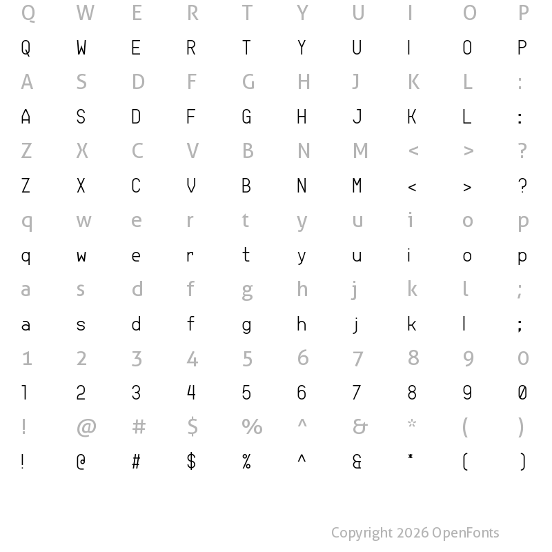 Character Map of Jupiteroid Light