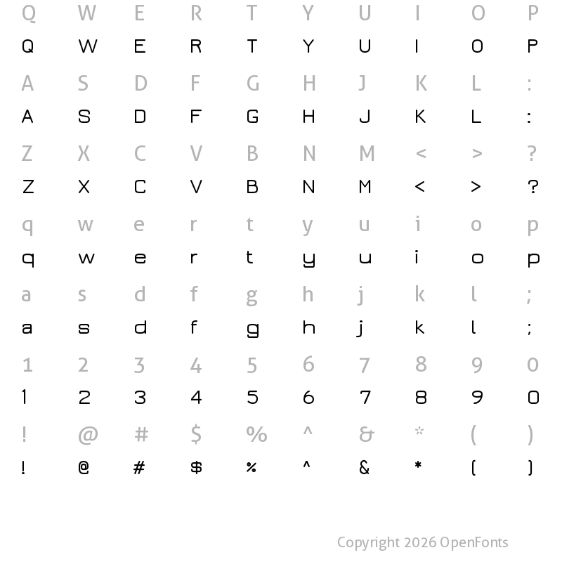 Character Map of Jura DemiBold