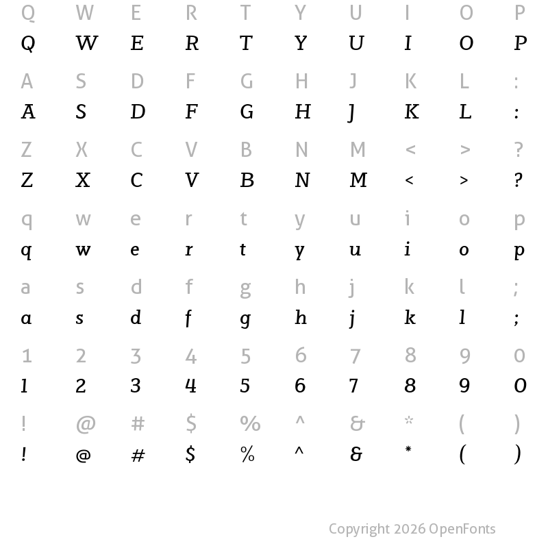 Character Map of Jutlandia Pro Bold Italic