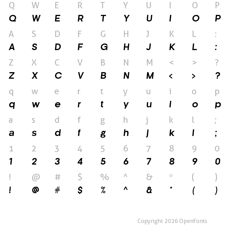 Character Map of Kamerik205 Regular 4