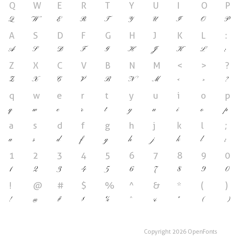 Character Map of Kapakana Regular