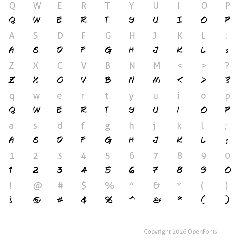 Character Map of Keelhauled BB Regular