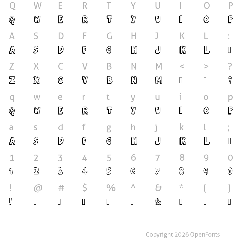 Character Map of kevin eleven Medium