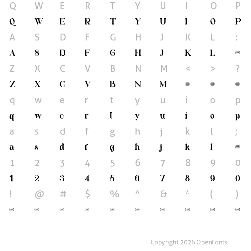 Character Map of Kharaissa Free Trial Regular