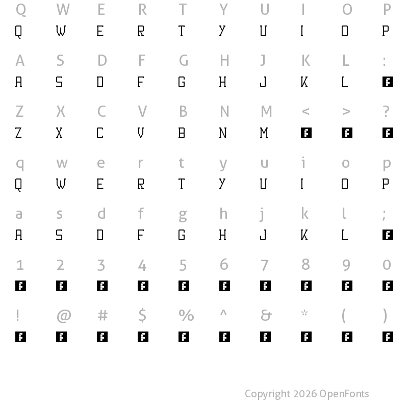Character Map of Kinetic Extreme Solid Regular