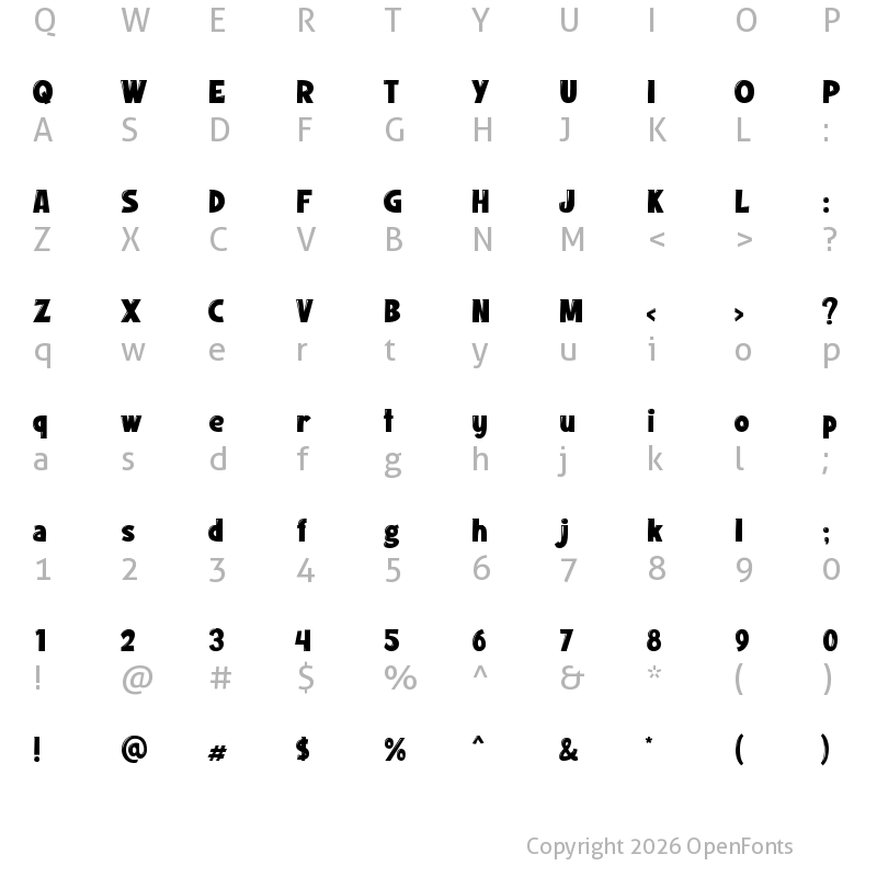 Character Map of Kiss Melody FIX