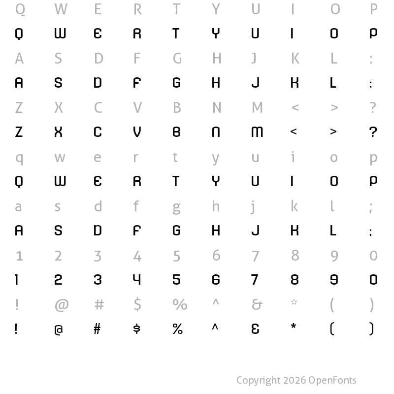 Character Map of Kleptocracy Titling Expanded