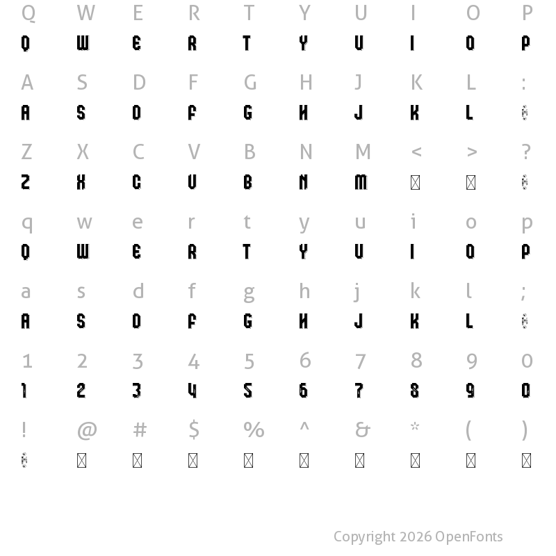 Character Map of Klops D Personal