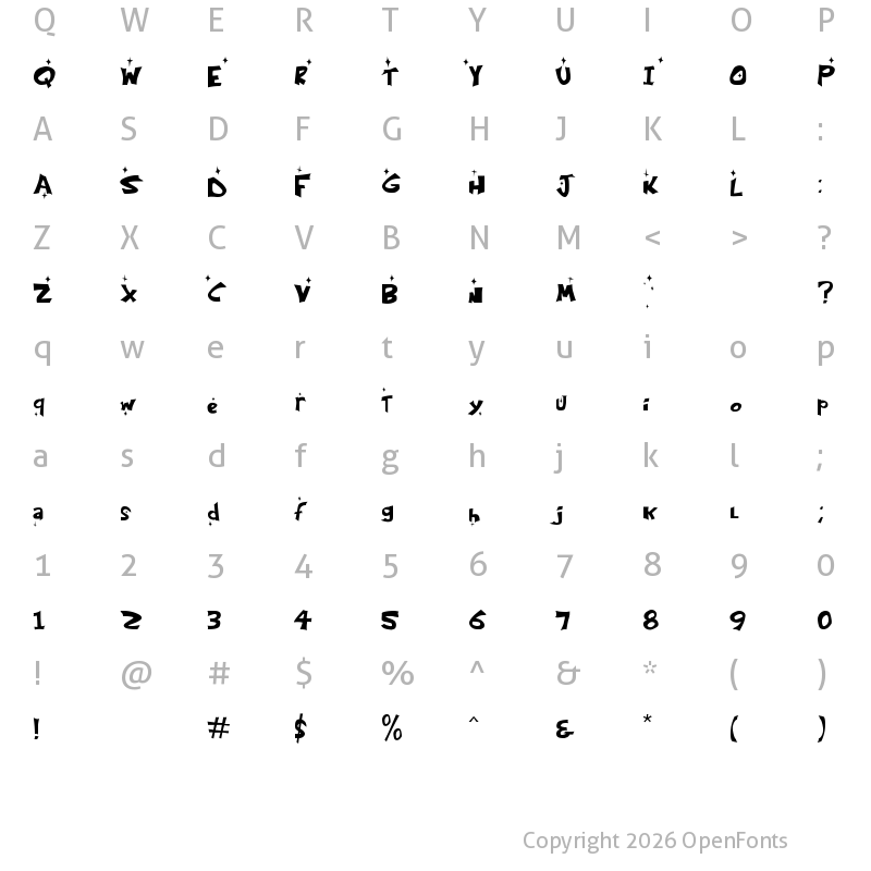Character Map of Kringle Castle Night Regular