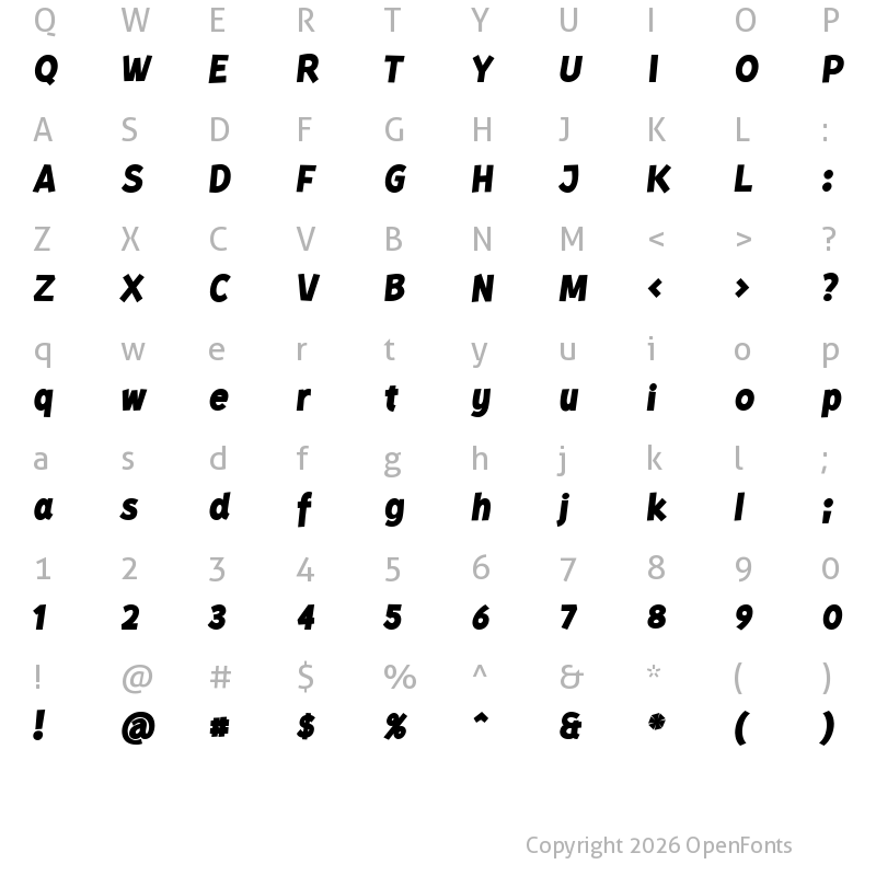 Character Map of Kurri Island Ita PERSONAL Black