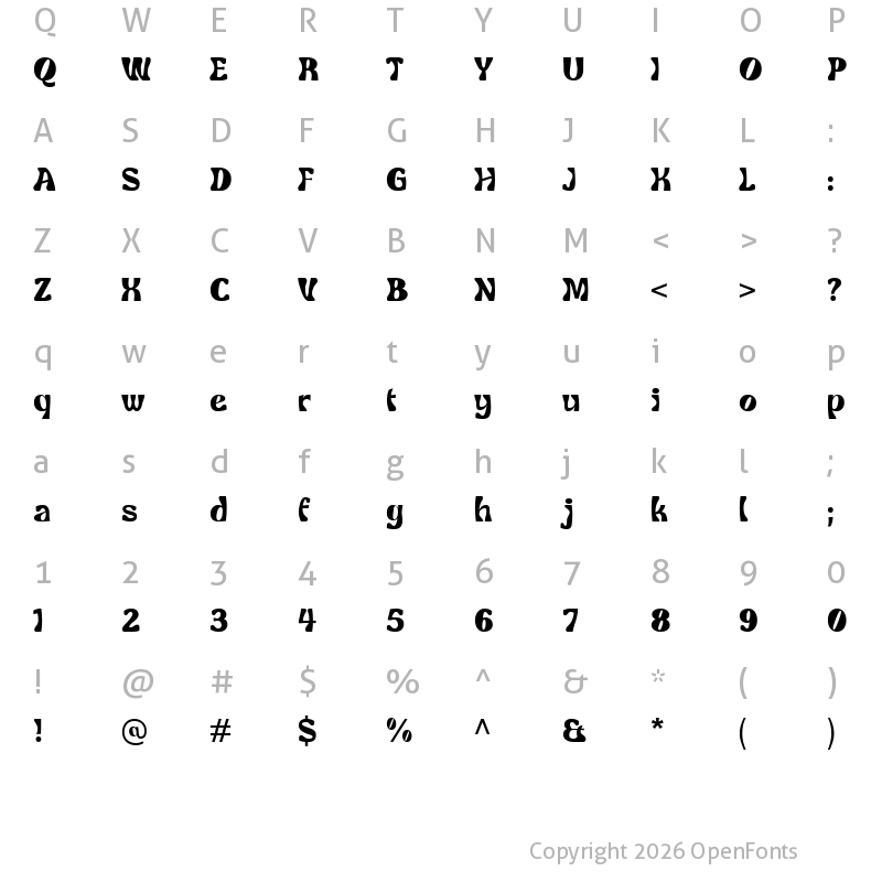 Character Map of Lastone Demo