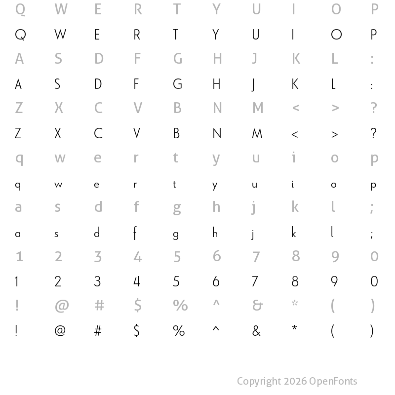 Character Map of Le Havre Light