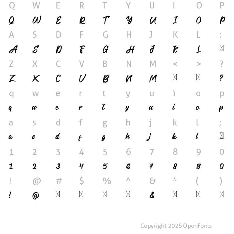 Character Map of LegilatureFree Regular