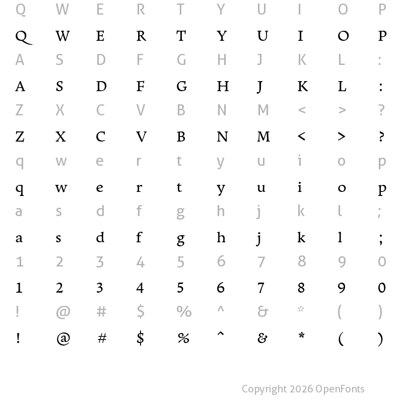 Character Map of Leksa Demi Bold