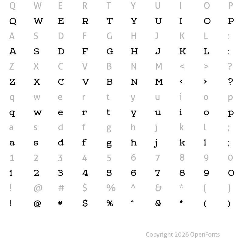 Character Map of Leto One Defect Regular