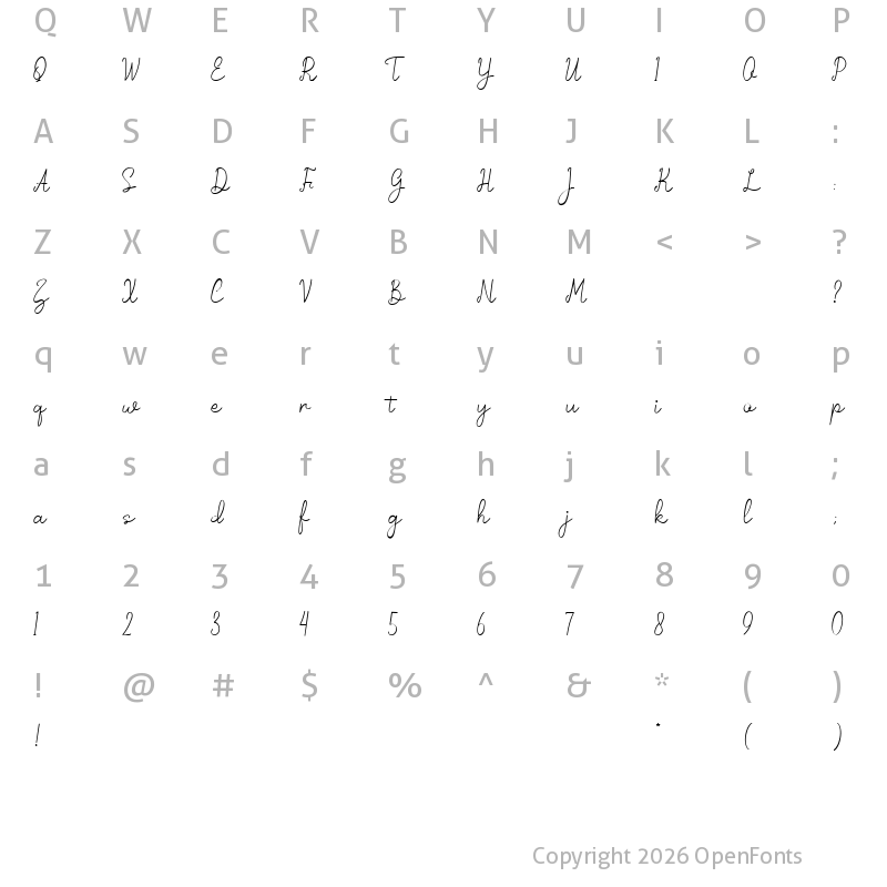 Character Map of Letteriot Regular