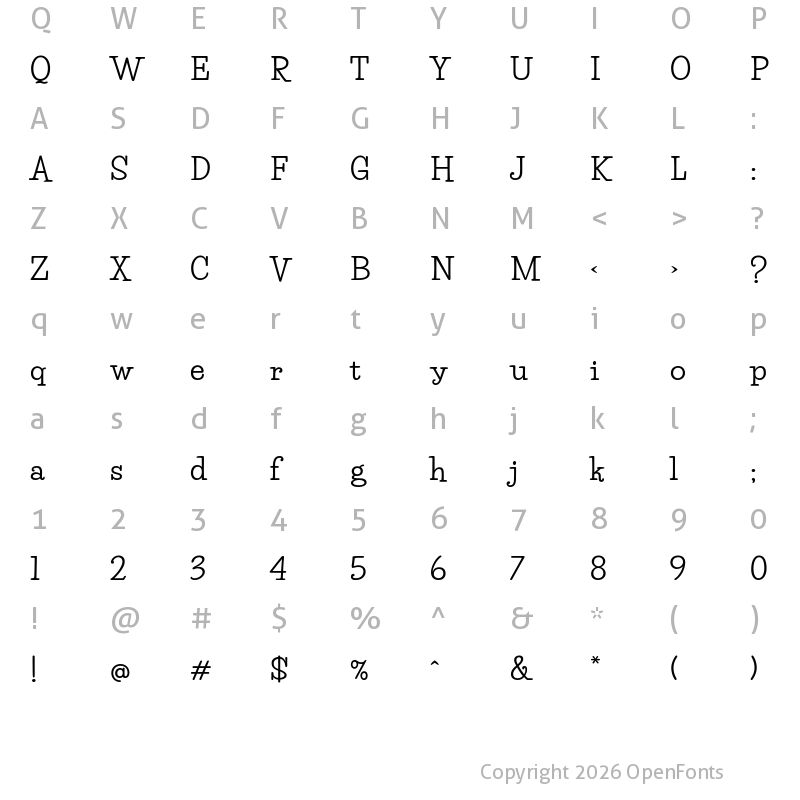 Character Map of Life Savers Bold