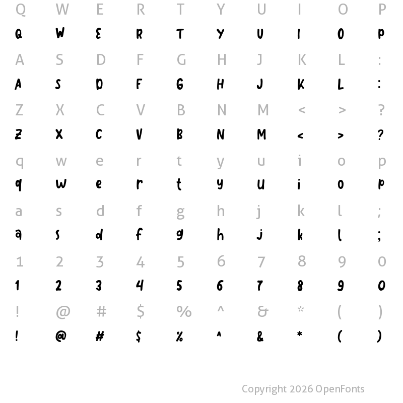 Character Map of Like Snacking Regular