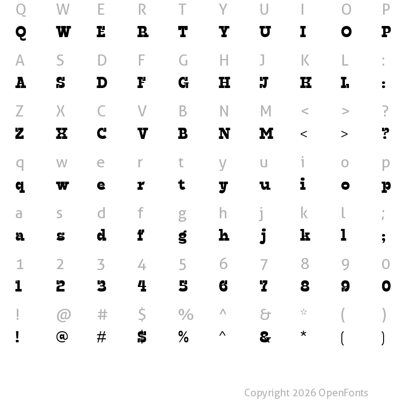 Character Map of Lindelof Demo Regular
