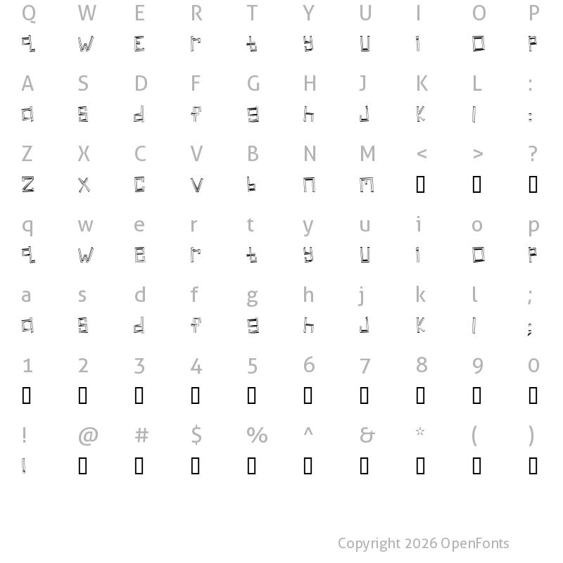 Character Map of Linear Regular