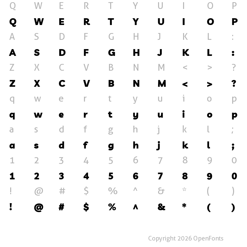 Character Map of Livvic Black