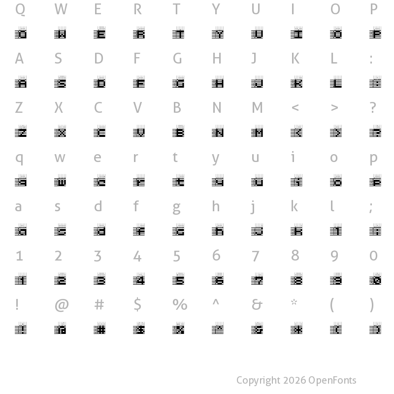 Character Map of Logic twenty-five A Regular