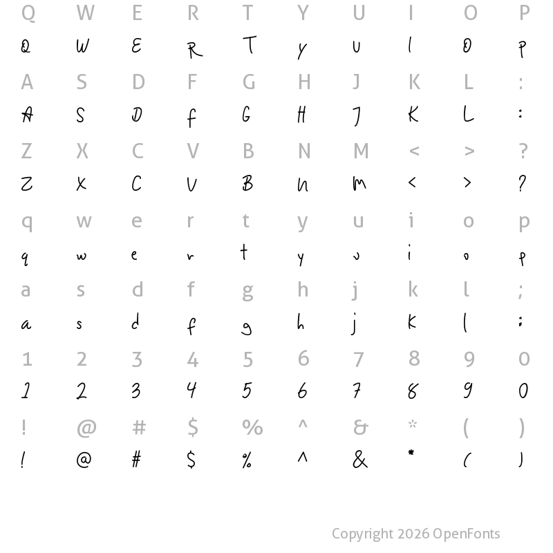 Character Map of Lotterdam Regular