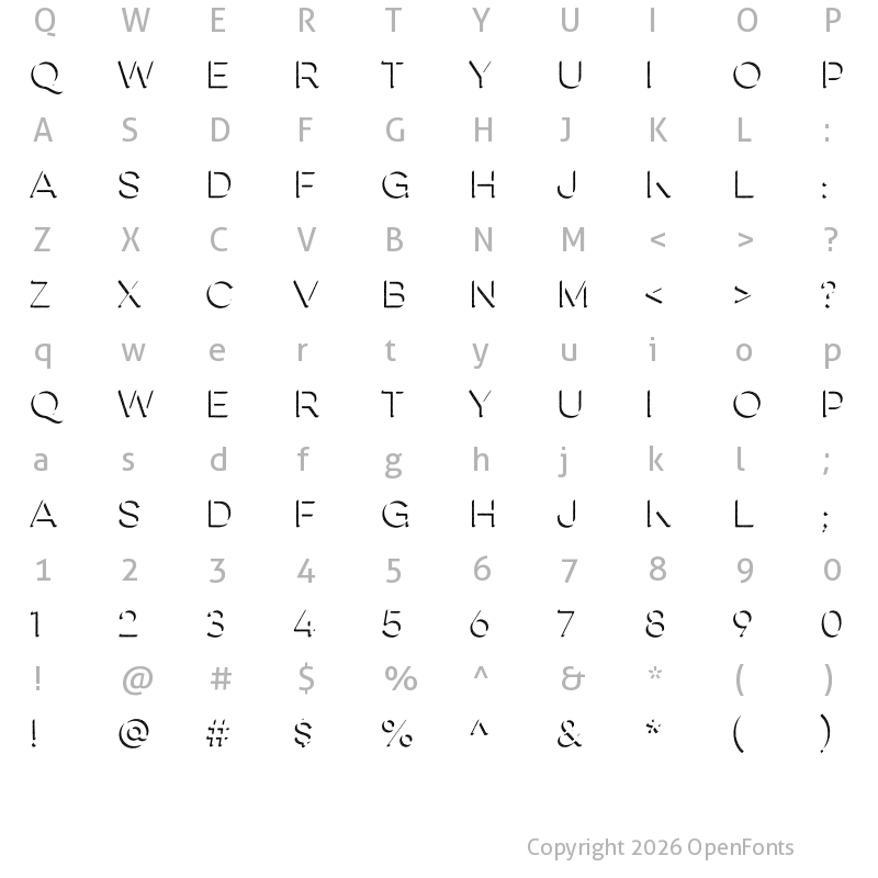 Character Map of Lulo Three