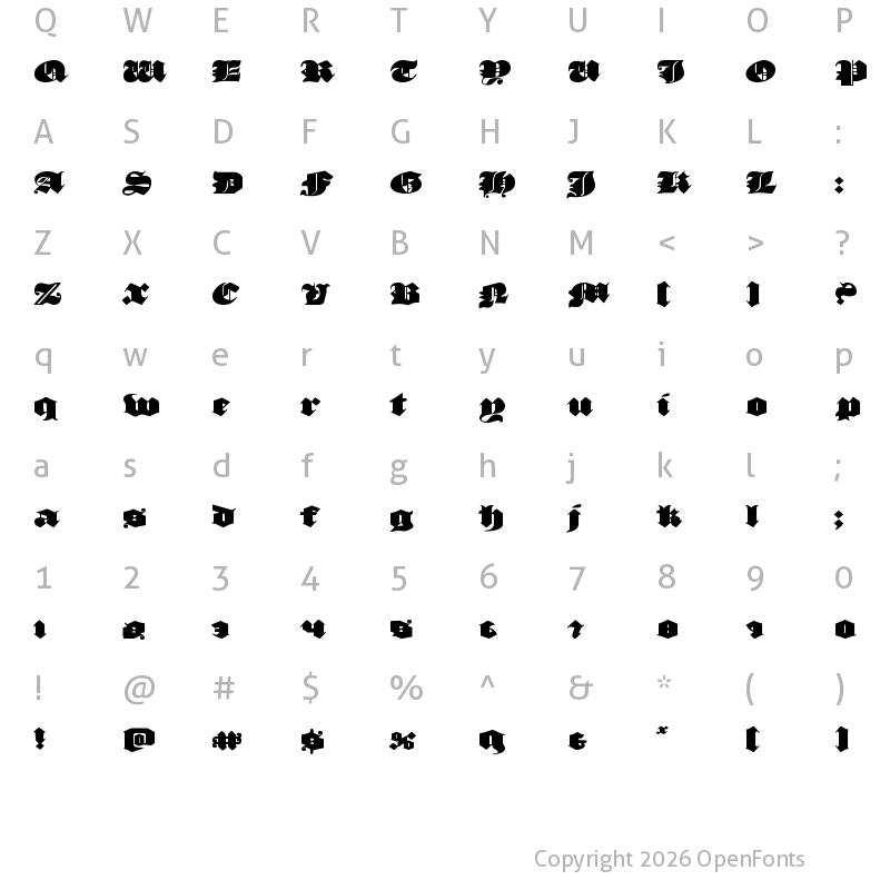 Character Map of Lux Contra Tenebras Expanded Expanded