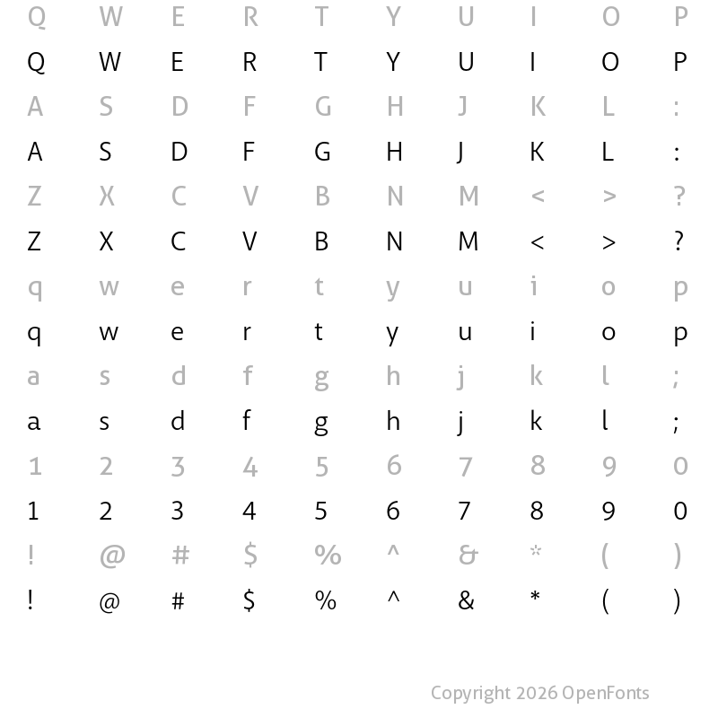 Character Map of Macha Book