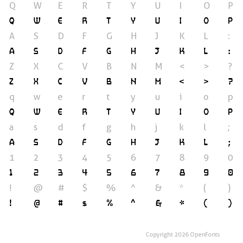 Character Map of Mainframe Spore