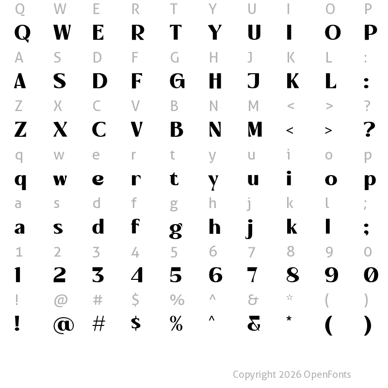 Character Map of Maleha Regular