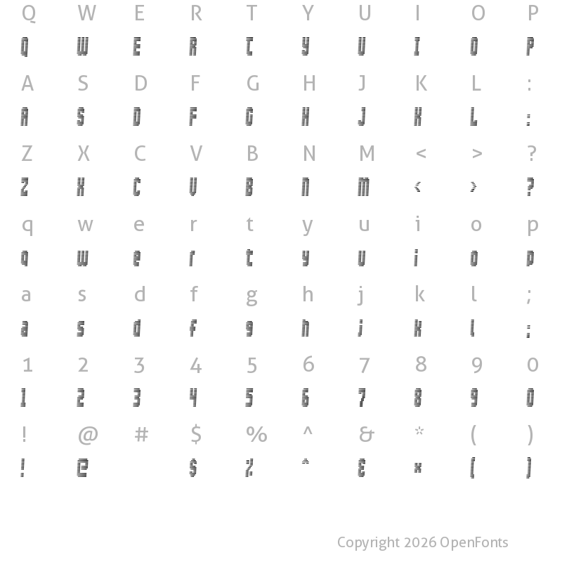 Character Map of Maximum Security Regular