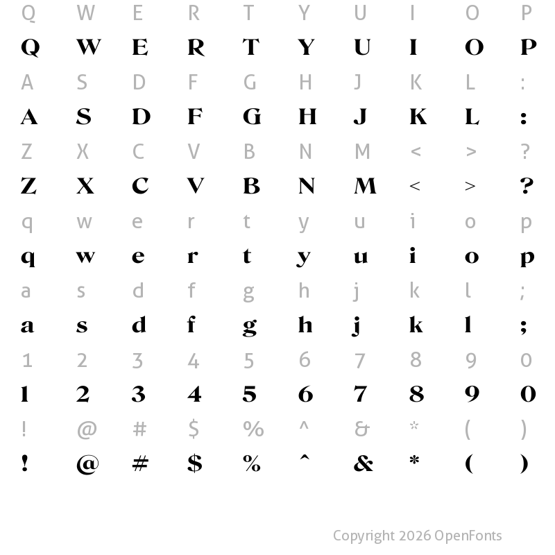Character Map of Mbaloloness Semi Bold
