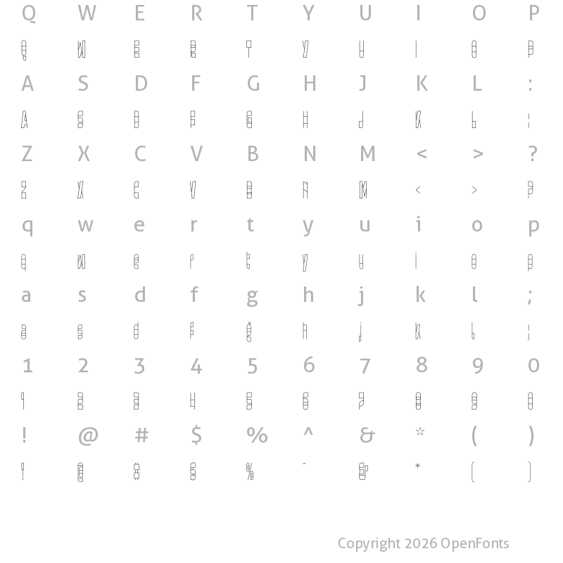 Character Map of Megabase Open
