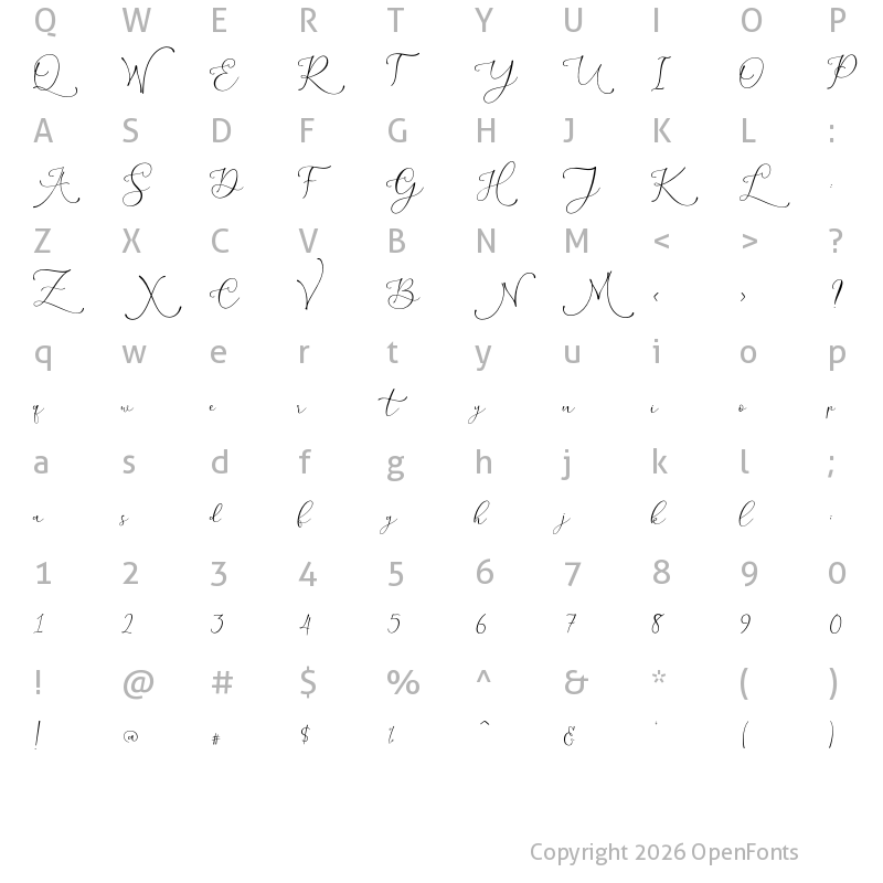 Character Map of melnychuk Regular