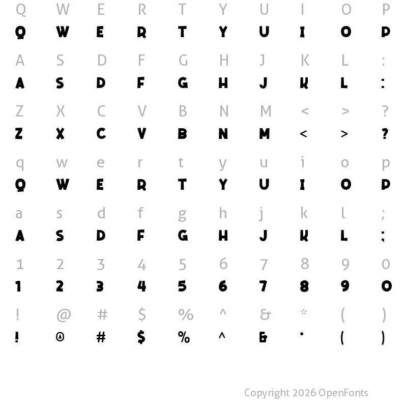 Character Map of Mencran? Regular
