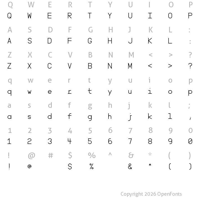 Character Map of Minimal Mono Regular