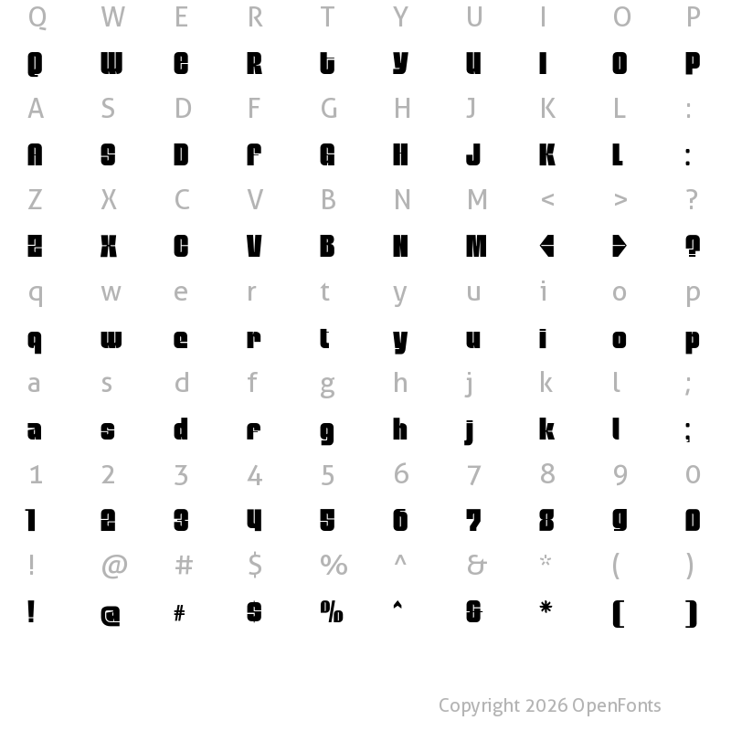 Character Map of Mobley Sans