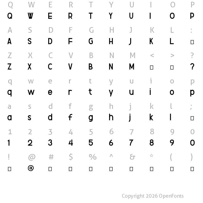Character Map of Monolog free