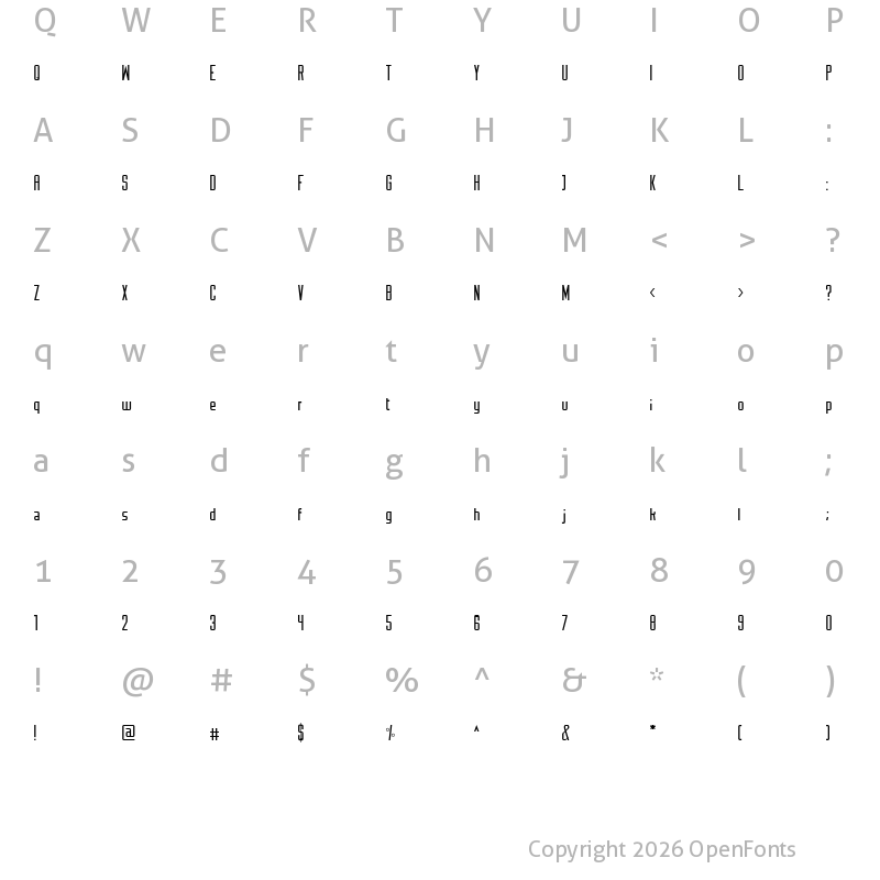 Character Map of Monotone Light