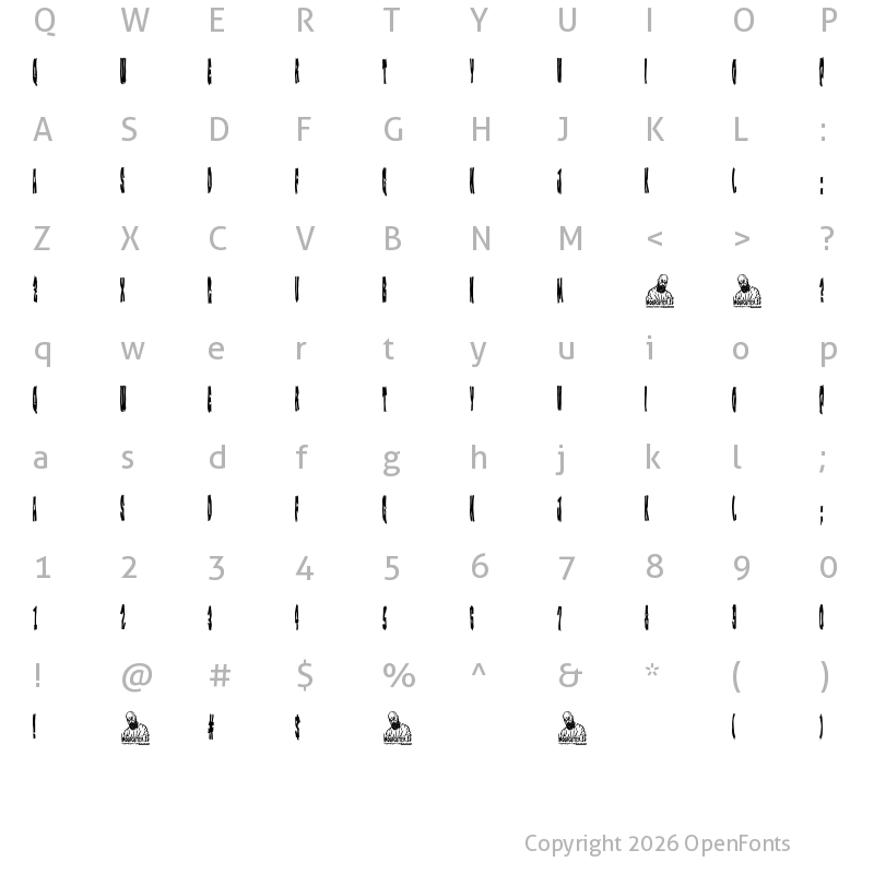 Character Map of Monster of Trailer Park Regular