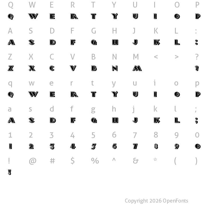 Character Map of Morava Filled Regular