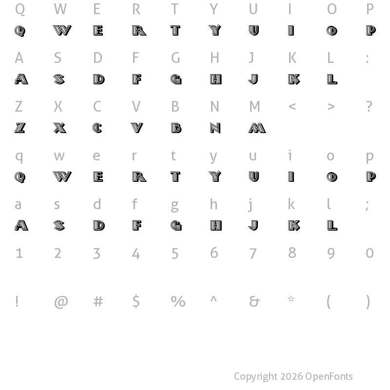 Character Map of Morava Heavy Regular