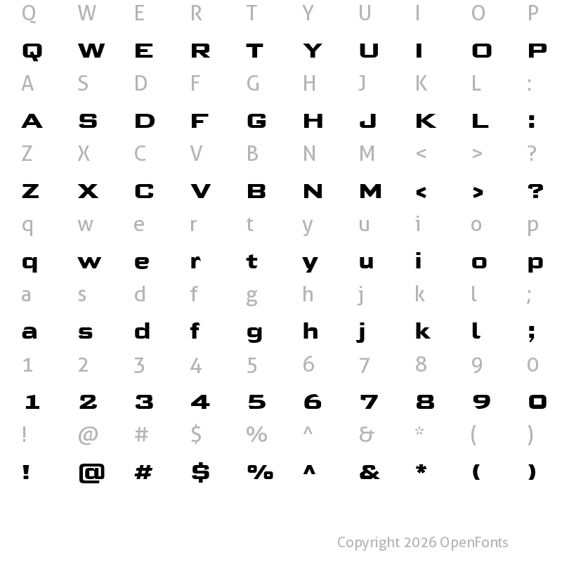 Character Map of MorrisSansW01-Heavy Regular