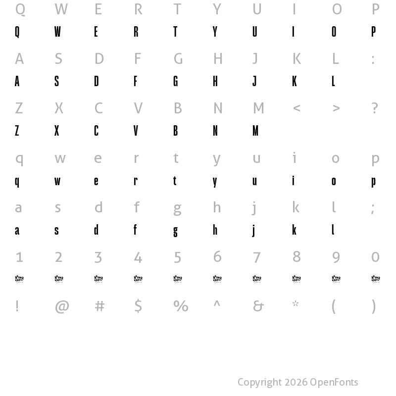 Character Map of Mouzambik Demo Inktrap